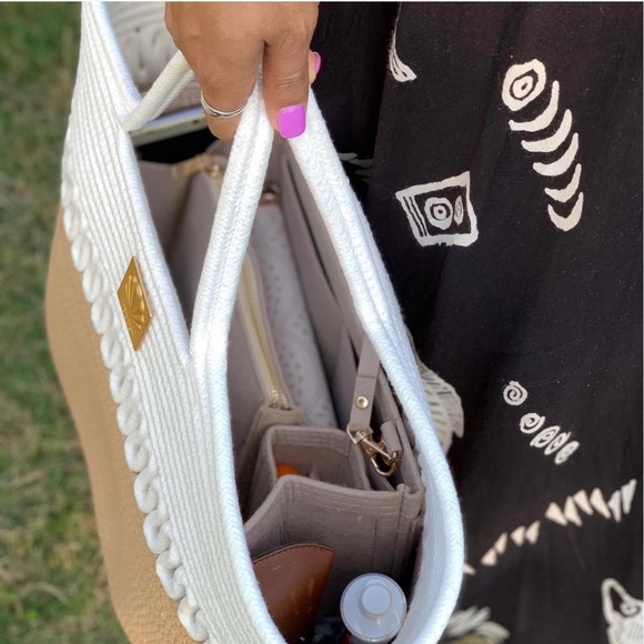 CAYMAN ISLAND Roped Woven Tote - Short Strap - Picture 2 of 6